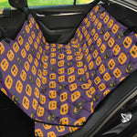 Halloween Pumpkin Pattern Print Pet Car Back Seat Cover