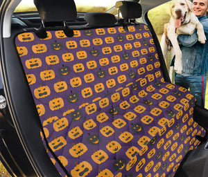 Halloween Pumpkin Pattern Print Pet Car Back Seat Cover