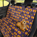 Halloween Pumpkin Pattern Print Pet Car Back Seat Cover