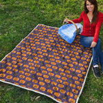 Halloween Pumpkin Pattern Print Quilt