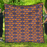 Halloween Pumpkin Pattern Print Quilt