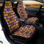 Halloween Pumpkin Pattern Print Universal Fit Car Seat Covers