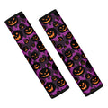 Halloween Pumpkin Smiley Faces Print Car Seat Belt Covers