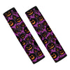 Halloween Pumpkin Smiley Faces Print Car Seat Belt Covers