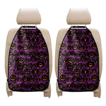Halloween Pumpkin Smiley Faces Print Car Seat Organizers