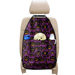 Halloween Pumpkin Smiley Faces Print Car Seat Organizers