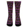 Halloween Pumpkin Smiley Faces Print Crew Socks