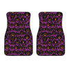 Halloween Pumpkin Smiley Faces Print Front Car Floor Mats