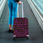 Halloween Pumpkin Smiley Faces Print Luggage Cover