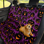 Halloween Pumpkin Smiley Faces Print Pet Car Back Seat Cover