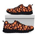 Halloween Pumpkin Witch Pattern Print Black Running Shoes