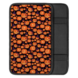 Halloween Pumpkin Witch Pattern Print Car Center Console Cover