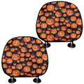 Halloween Pumpkin Witch Pattern Print Car Headrest Covers