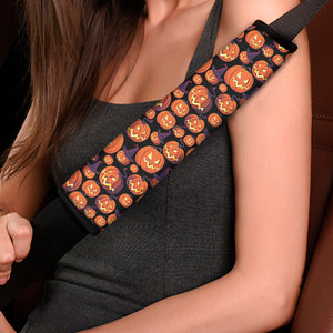 Halloween Pumpkin Witch Pattern Print Car Seat Belt Covers