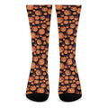Halloween Pumpkin Witch Pattern Print Crew Socks