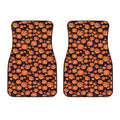 Halloween Pumpkin Witch Pattern Print Front Car Floor Mats