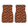 Halloween Pumpkin Witch Pattern Print Front Car Floor Mats