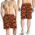 Halloween Pumpkin Witch Pattern Print Men's Shorts