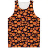 Halloween Pumpkin Witch Pattern Print Men's Tank Top