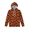 Halloween Pumpkin Witch Pattern Print Pullover Hoodie