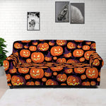 Halloween Pumpkin Witch Pattern Print Sofa Cover