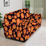 Halloween Pumpkin Witch Pattern Print Sofa Cover