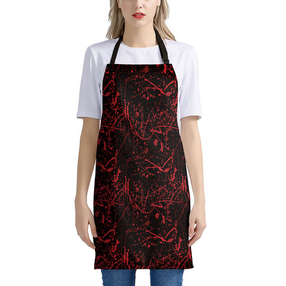 Halloween Red Blood Print Apron
