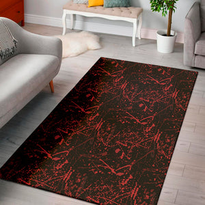 Halloween Red Blood Print Area Rug