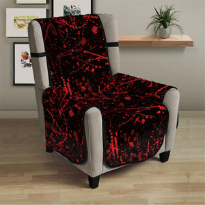 Halloween Red Blood Print Armchair Protector