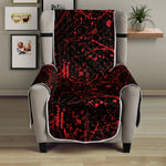 Halloween Red Blood Print Armchair Protector