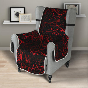 Halloween Red Blood Print Armchair Protector