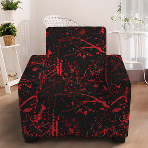 Halloween Red Blood Print Armchair Slipcover