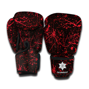 Halloween Red Blood Print Boxing Gloves