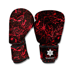 Halloween Red Blood Print Boxing Gloves