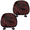 Halloween Red Blood Print Car Headrest Covers