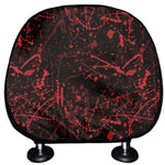 Halloween Red Blood Print Car Headrest Covers