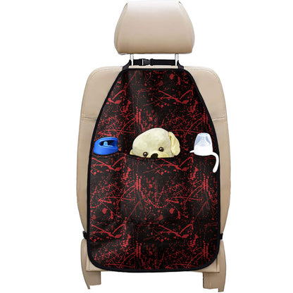Halloween Red Blood Print Car Seat Organizers