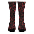 Halloween Red Blood Print Crew Socks