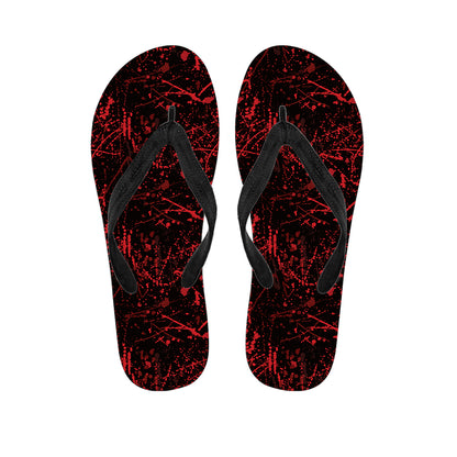 Halloween Red Blood Print Flip Flops