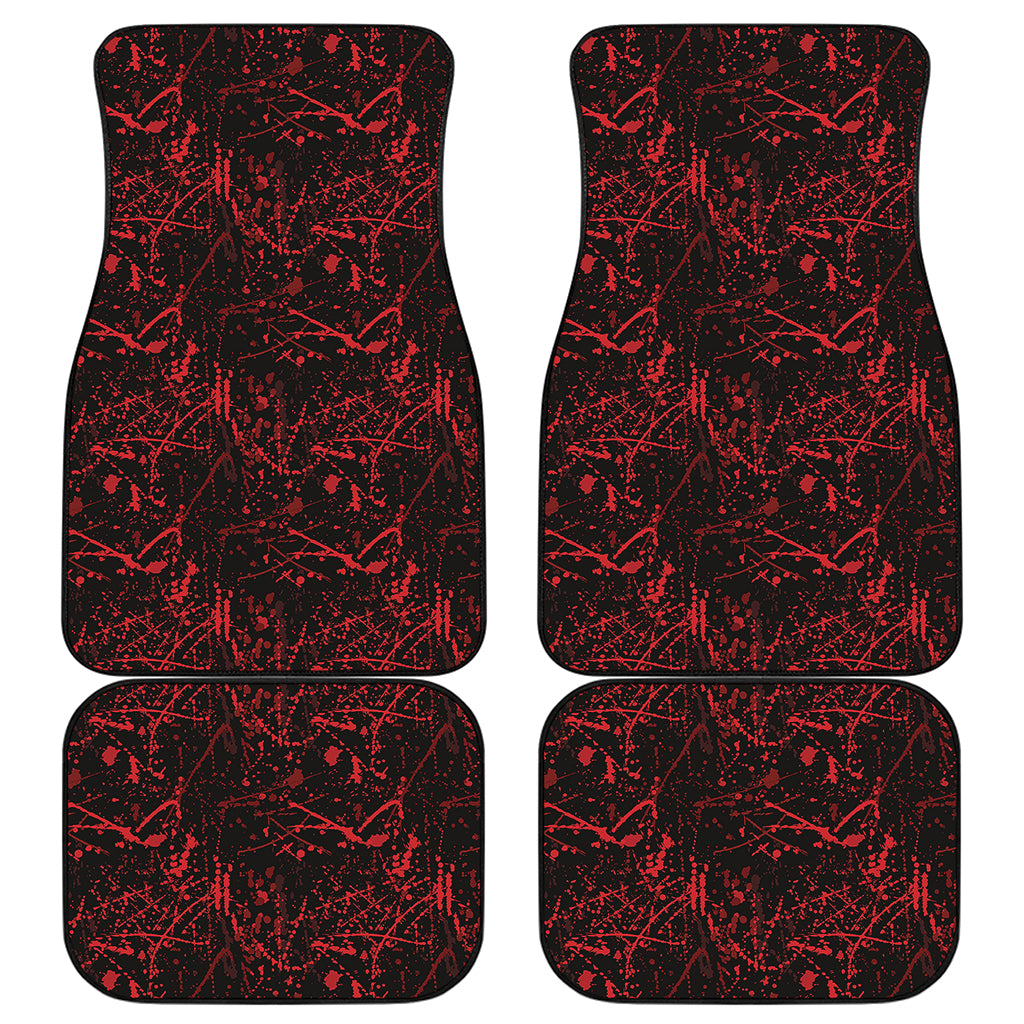 Halloween Red Blood Print Front and Back Car Floor Mats