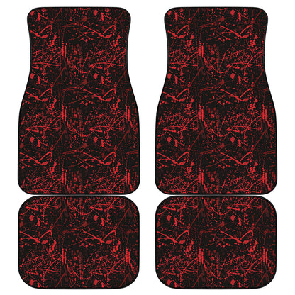 Halloween Red Blood Print Front and Back Car Floor Mats