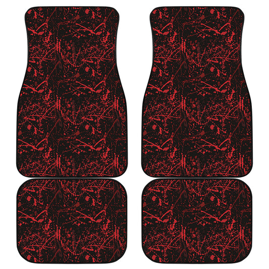 Halloween Red Blood Print Front and Back Car Floor Mats