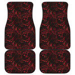 Halloween Red Blood Print Front and Back Car Floor Mats