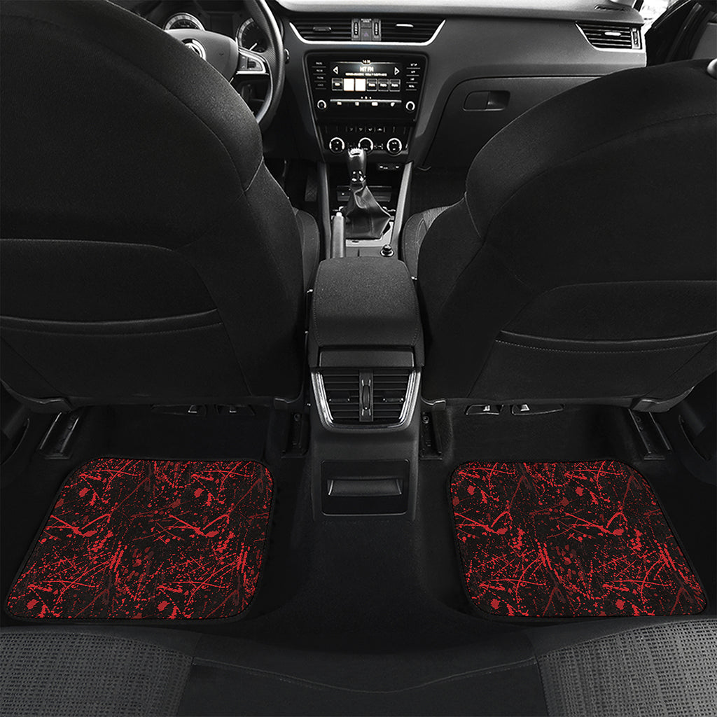 Halloween Red Blood Print Front and Back Car Floor Mats