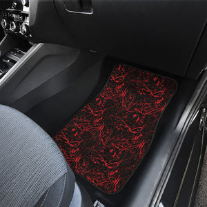 Halloween Red Blood Print Front and Back Car Floor Mats