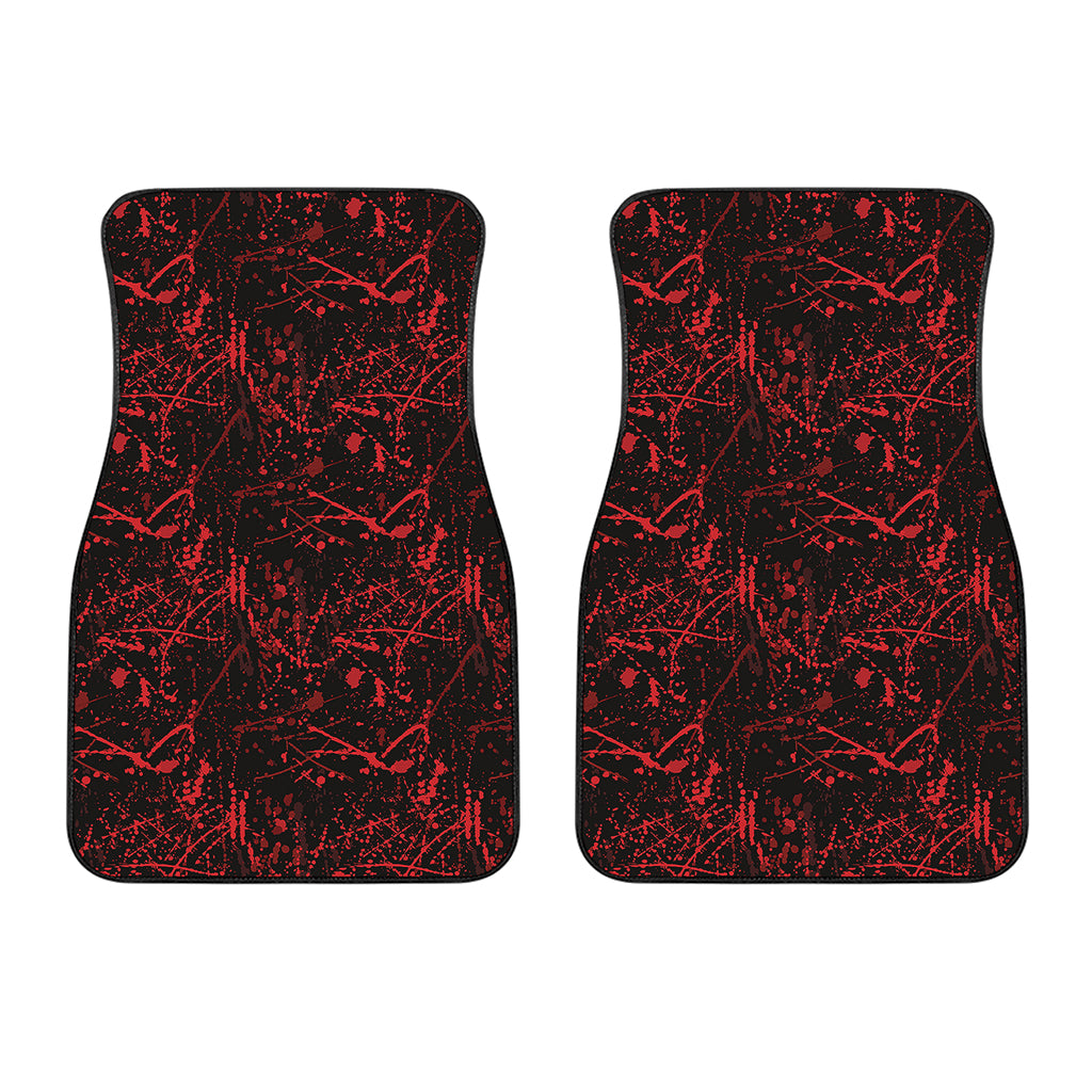 Halloween Red Blood Print Front Car Floor Mats