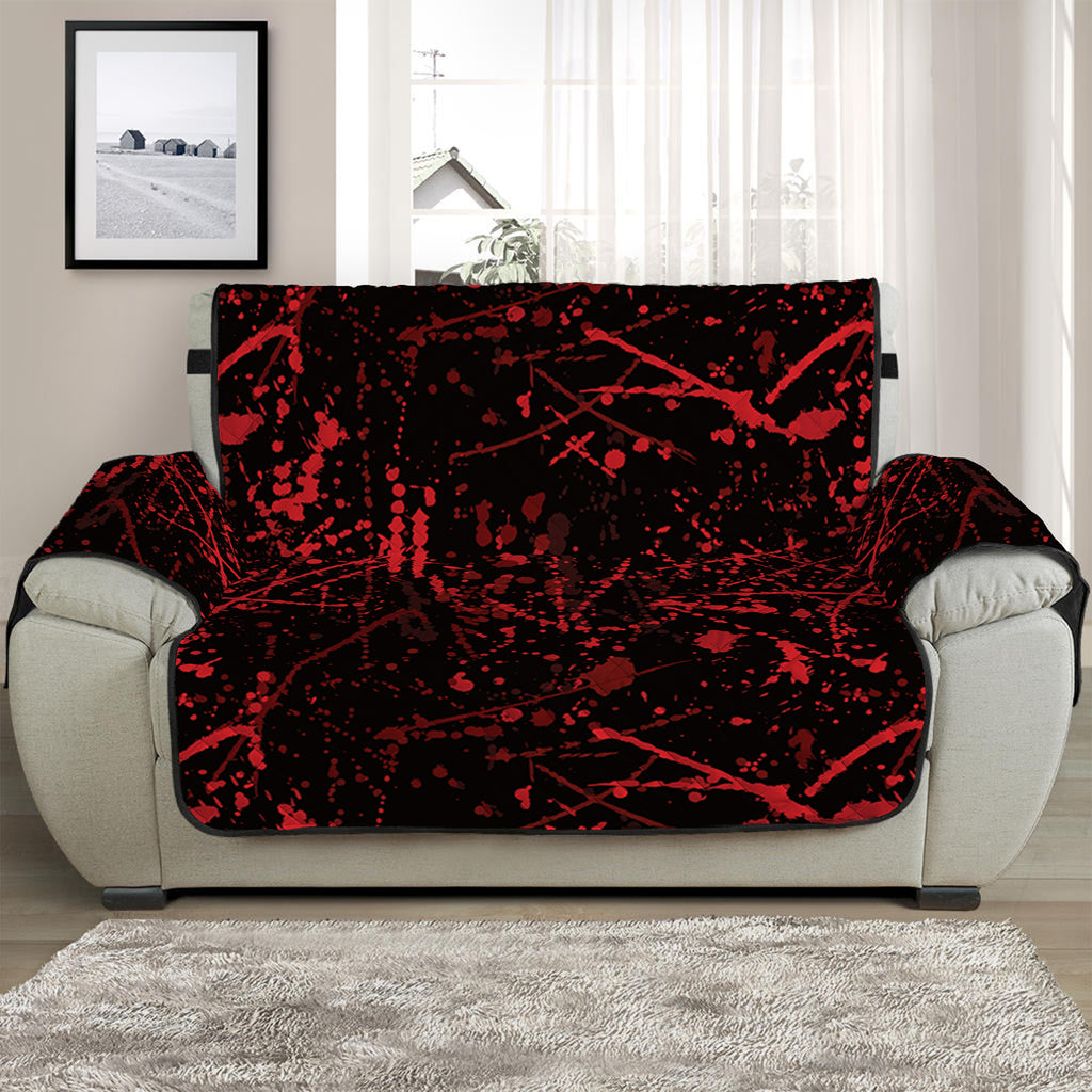 Halloween Red Blood Print Half Sofa Protector