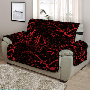 Halloween Red Blood Print Half Sofa Protector