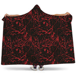 Halloween Red Blood Print Hooded Blanket