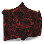 Halloween Red Blood Print Hooded Blanket